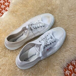 Superga White Canvas Sneakers